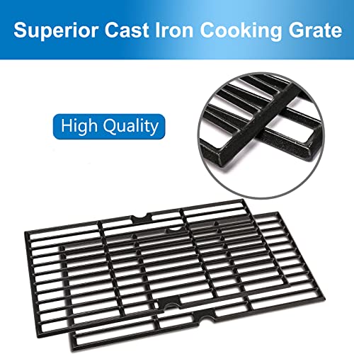Utheer Grill Grates fit Oklahoma Joe's Longhorn Comb Charcoal/Gas Smoke 12201767,14201767, Oklahoma Joe's Longhorn 18202083,16202046,15202029, for Grill Or Smoker Sides, Heavy Duty Cast Iron, 2 Pcs - Image 2