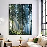 Decoración mural de alta calidad：Nuestros lienzos utilizan tecnología avanzada de micro-spray para reproducir con precisión la textura y los detalles de la imagen. Los colores son ricos, duraderos y brillantes, ofreciendo una experiencia visual inmersiva y elegante. Esta decoración mural de Ville Paysage aporta encanto y sofisticación a tu hogar, con alta resolución que resalta cada detalle.