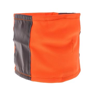 Meri SHOPP Pet Dog Cat Reflective Collar Puppy Pet Dog Safety Neck Strap Orange M