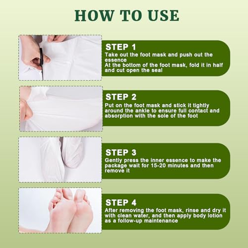 2 Paar Fußmaske, Fussmaske Feuchtigkeitsspendende, Anti Hornhaut Socken, zur Repariert Raue Fersen, Fußpflege Geschenke,Aloen