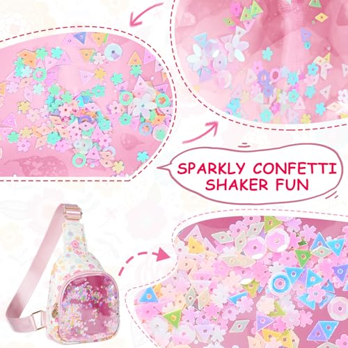 Image of COSHAYSOO Little Girls Floral Purse Cute Sling Crossbody Bag for Toddler Preschool Kids Girls 2 3 4 5 6 Year Old Graduation Birthday Flower Girl Gifts Fashion Spring Summer Essentials Pink Accessories | Floral print