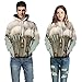 Produktbild Geili Damen Herren Weihnachtspullover Unisex Weihnachten Hoodie Christmas Weihnachtsmann Rentiere Gedruckt Kapuzenpulli Sweatshirt Herbst Winter Warme Kapuzenpullover für Liebespaar