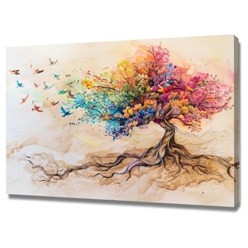 Arbre de vie peinture art décoration murale pour sublimer votre séjour
