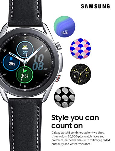Samsung Galaxy Watch3 Watch 3 (Gps, Bluetooth, Lte) Smart Watch With Advanced Health Monitoring, Fitness Tracking, And Long Lasting Battery (Silver, 45Mm) (Renewed) #TOP1