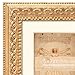 WYNCO 5x7 in. 2pk Bronzed Gold Ornate Classic Picture Frames, Matted to 4x6 inches, Tabletop or Wall Display, Real Glass Front