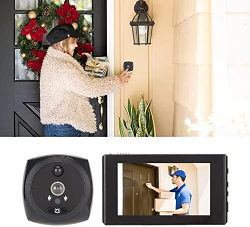 4.5in Peephole Camera 1080P Night Use Motion Detection 160 Degrees Wide Angle Video Doorbell Viewer Digital Door Viewer for Home Apartment
