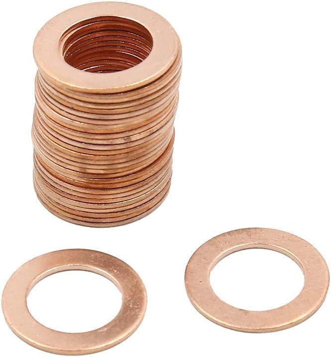 Joints d'étanchéité plats en cuivre 14,5 mm bague rondelle vidange carter auto