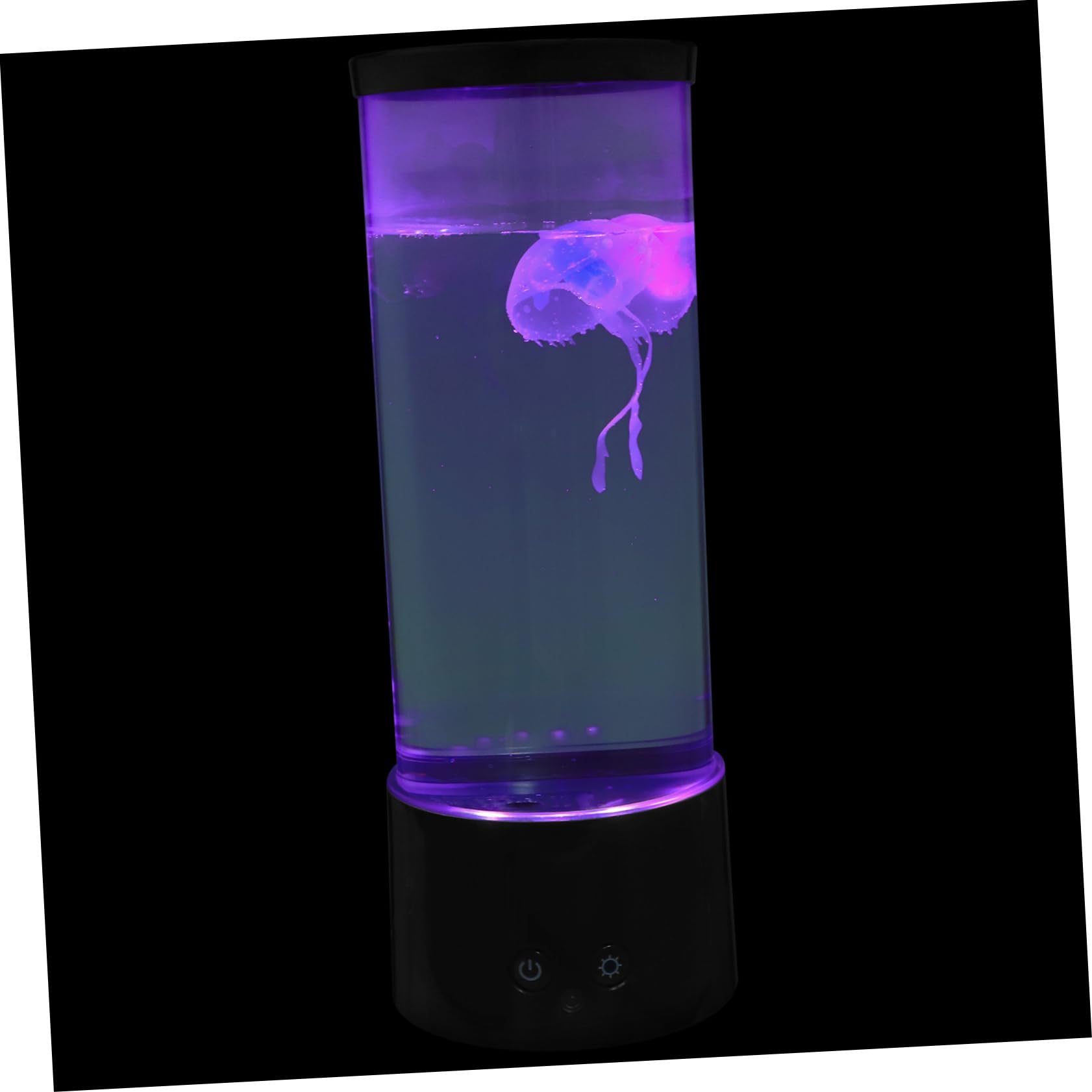Tofficu 1set Led Jellyfish Night Lamp USB Rechargeable Room Night Light for Bedroom Study and Decor Soft Color Compact Design Gentle Eyes Battery USB Powered