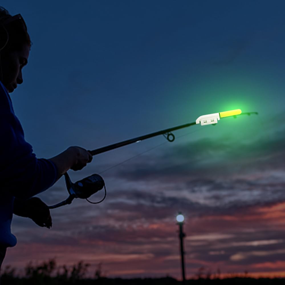 Bite Alarm 5-Pack LED Fishing Glow Sticks Waterproof Rod Tip