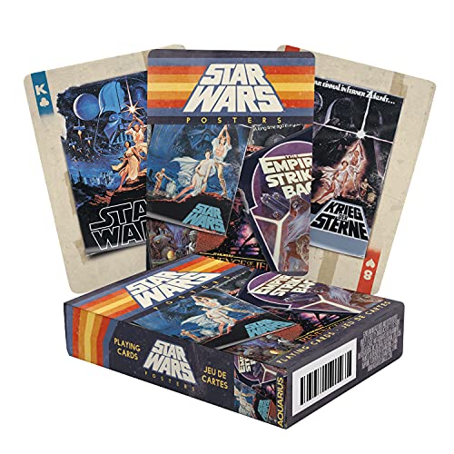 AQUARIUS Star Wars Playing Cards - Star Wars Movie Posters Themed Deck of Cards for Your Favorite Card Games - Officially Licensed Star Wars Merchandise & Collectibles