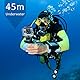 GUNGY Wasserdichtes Gehäuse Kompatibel mit GoPro Hero 8 Black Actionkameras Schutzgehäuse 45M Tauchergehäuse Zubehör mit Sockel und Schraube