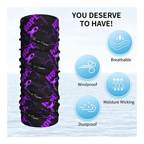 Pooedso Breathable Hope For A Cure Hodgkin S Lymphoma Awareness Neck Gaiter Double Sided Printing Multipurpose Balaclava Face Masks For Men Women Bandanas Sports Mask White #TOP6