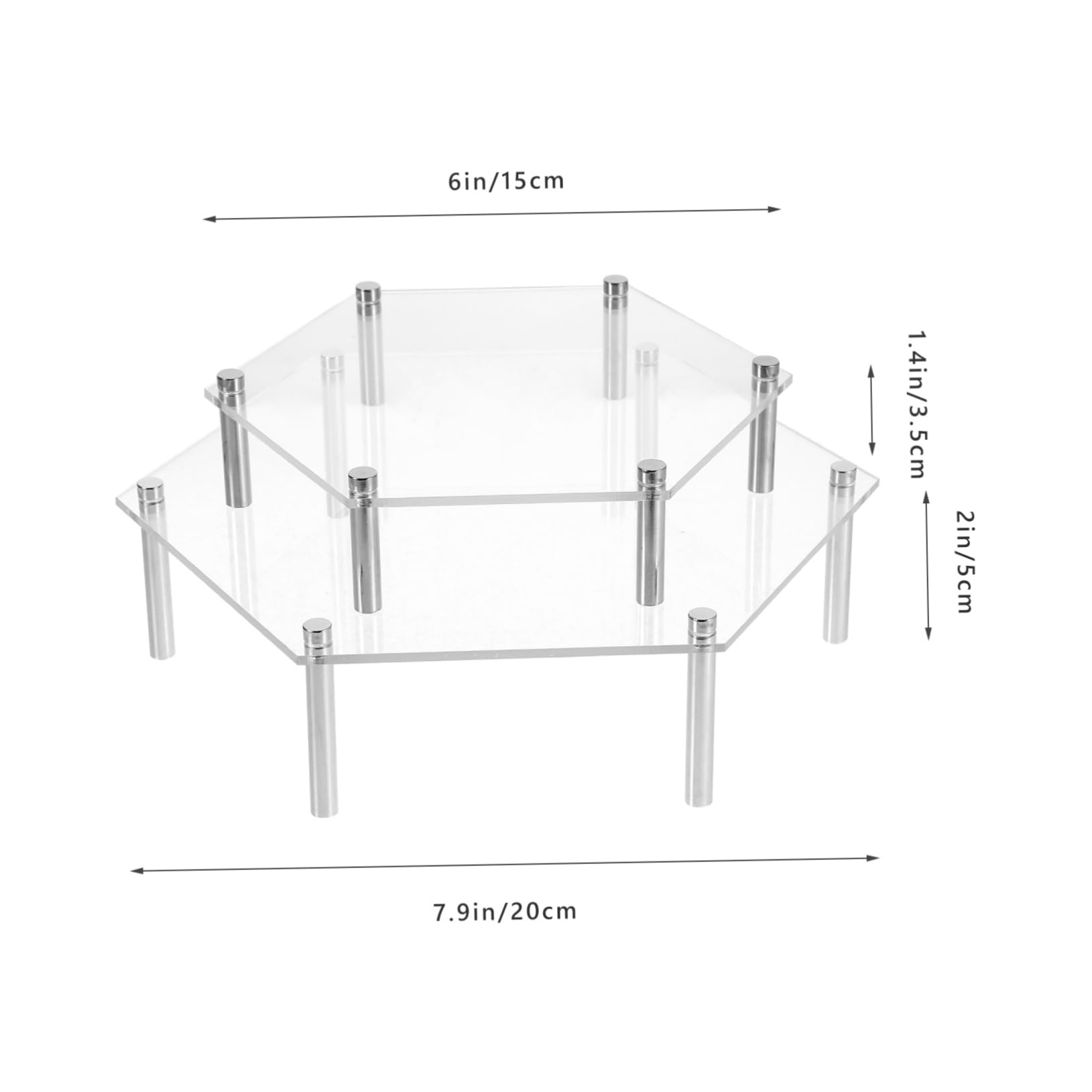 AUTSUPPL Elegant Wedding and Party Cupcake Stand Display Rack for Acrylic Desserts