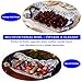 Hand Painted Fruit Basket Salad Bowls, Ceramic Decorative Serving Platters Dishes, Porcelain Fruit Storage Basket for Vegetable ,Snack, Dessert, Bread, Cake Tray Plate for Party Wedding Blue And White
