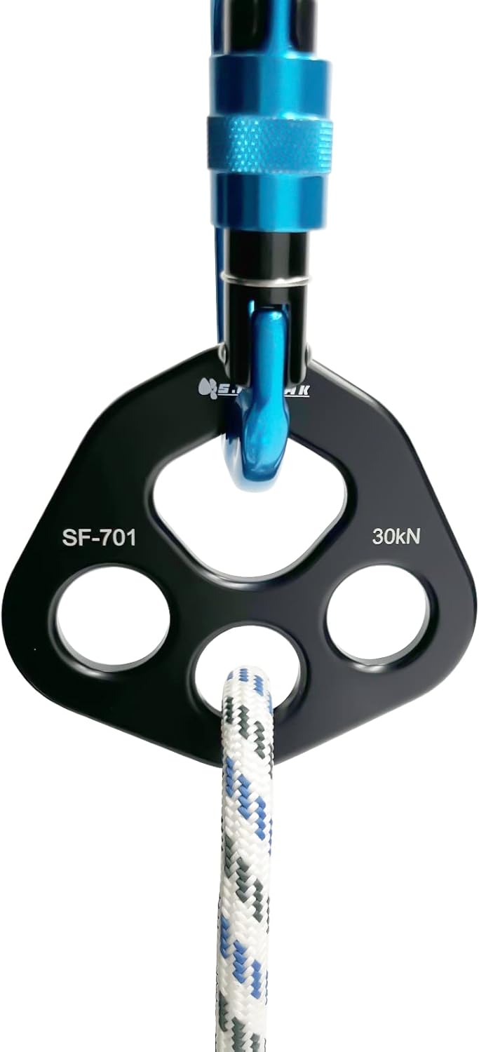 SEPEAK 30kN Aluminum Rigging Plate, Force Divider Plate Bear, Anchor Multipliers Connector Gear for Yoga Hammock Aerial Silk Descender Rock Climbing Outdoor Rescue,with 20 mm Holes/Holds Up to 6744lbs : Sports & Outdoors