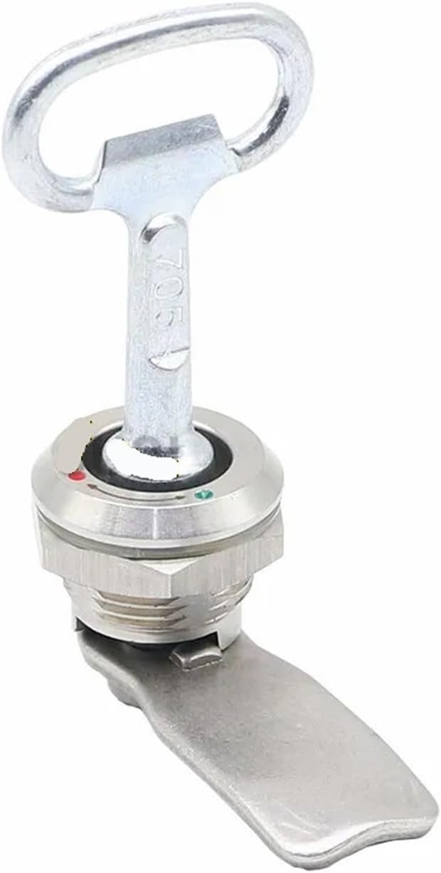 1set 22mm Installation Distribution Cabinet Lock Panel 304 Stainless Steel Triangle Door cam(3 Angle Lock core PT)