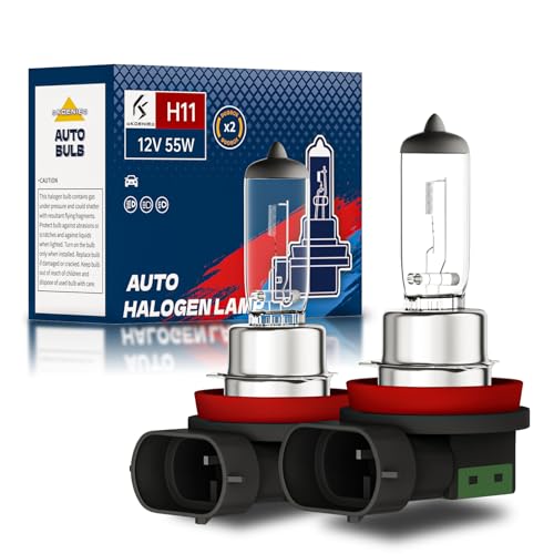 OKOENIEO H11 Headlight Bulbs, 12V 55W, 4000 Lumens, 3800K, Halogen Light Bulbs, No Glare, Headlight Bulbs High and Low Beam, Fog Light Bulb,Head Light Bulb for Car, Pack of 2