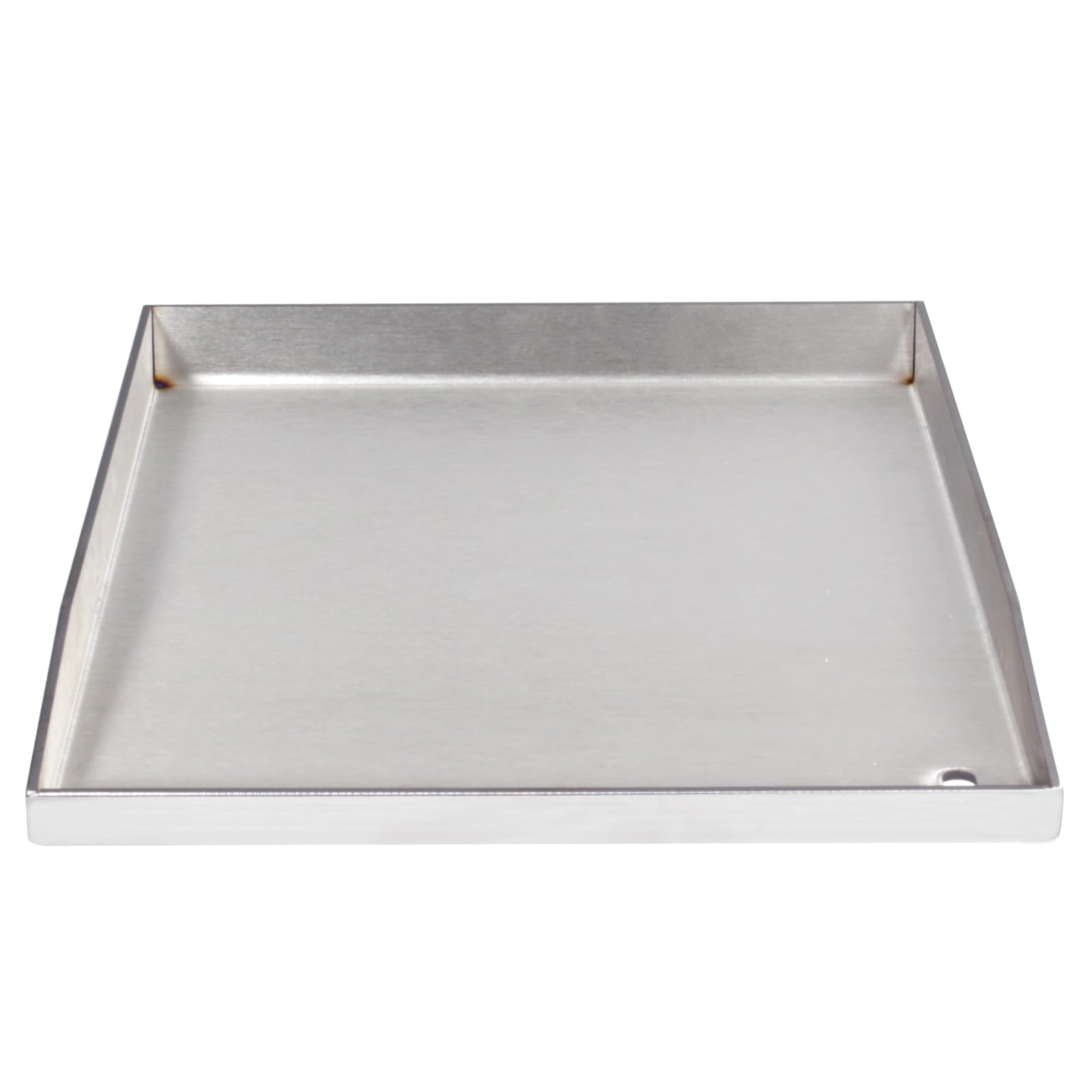 WELL GRILL Plancha Grillplatte Edelstahl 4mm für Gasgrill & Holzkohlegrill, 40 x 30cm BBQ Plancha Grillplatte mit Grillspachtel Set, Rundum Auslaufen