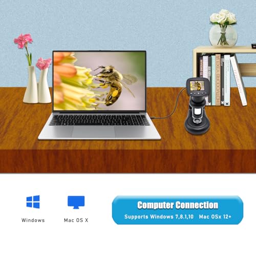 Image of Digital USB Microscope 1000X Magnification 2 Inch Mini Handheld Microscope