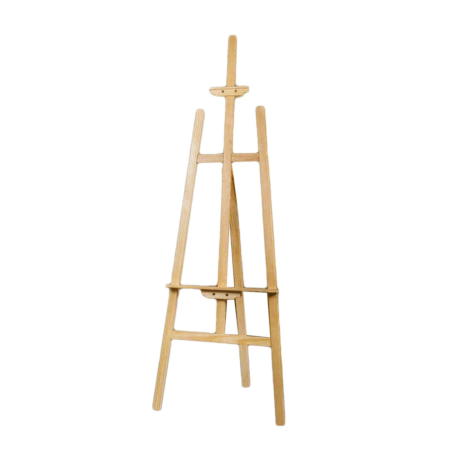 CWCQGH Adjustable Wooden Easel Stand Free-Standing Poster Display Easel for Showcasing Drawings & Sketches 150cm Height Perfect for Artists & Presentations