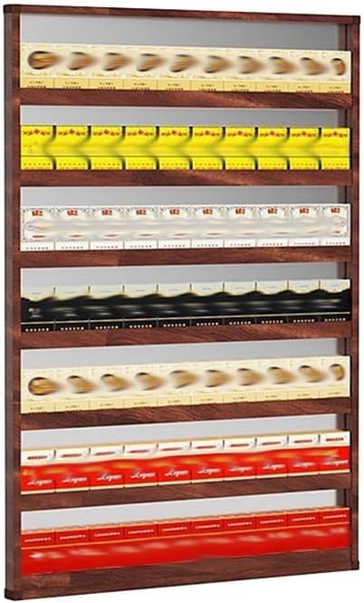 Aluminium Alloy Wall-Mounted Cigarette Display Holder - Sleek Organizer Rack for Retail Stores, Bars & Supermarkets (60x3x80 cm) - Durable & Stylish Storage Solution