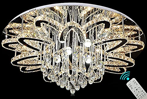 W32'' Chanderlier Lights For Living Room Large Chandeliers Bedroom Flush Chandeliers Modern Crystal Ceiling Chandelliers For Foyer Dining Room Hallway Bedroom Interior Luxury Led Ligting #TOP7