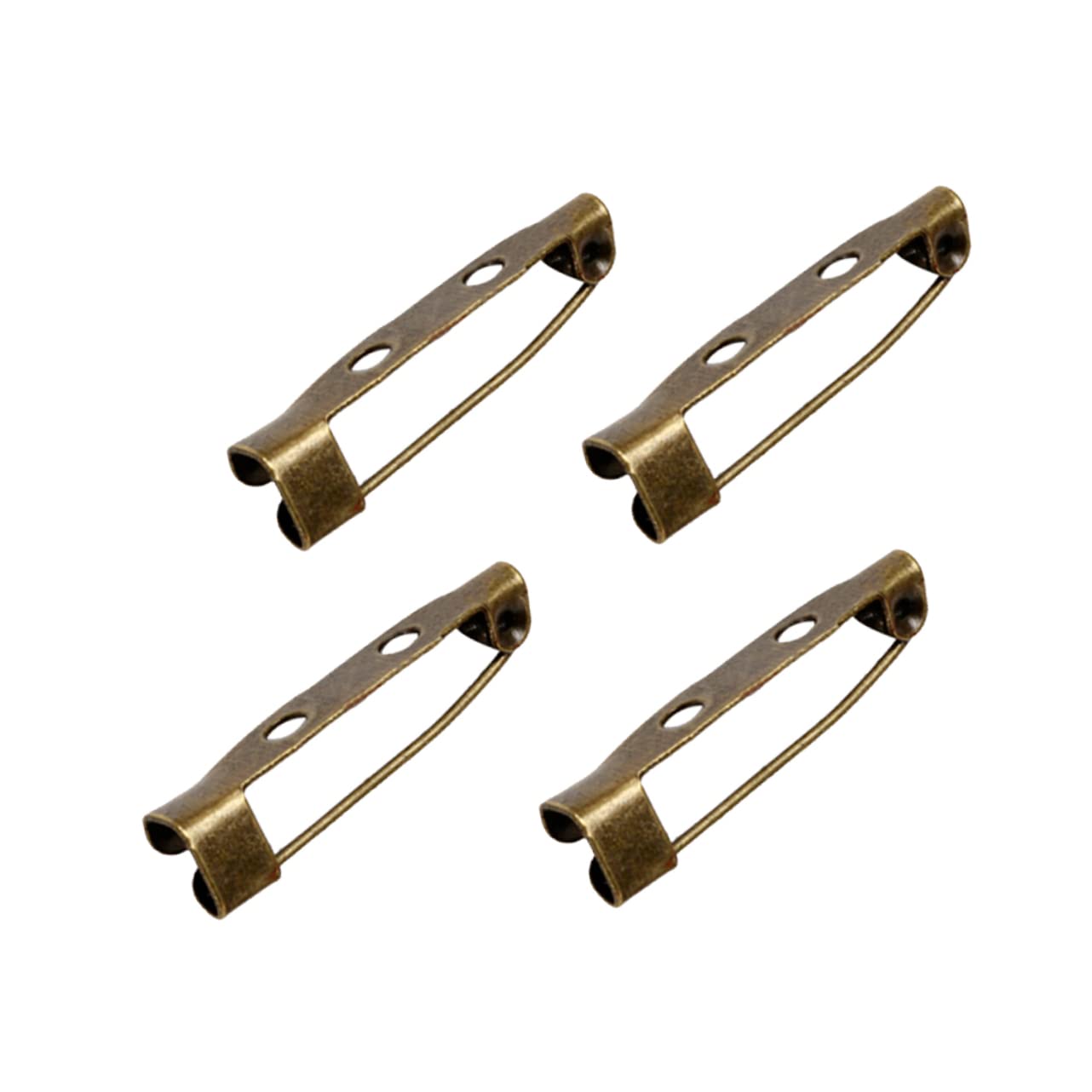 NUOBESTY 600 Stk Bulk-Schmuck Metallstange Balkenbefunde Brosche Rückenleiste Sicherheitsverschluss zurück Rückensicherheit Pin-Rücken Verschluss Brosche Kleidung Stift Schnalle