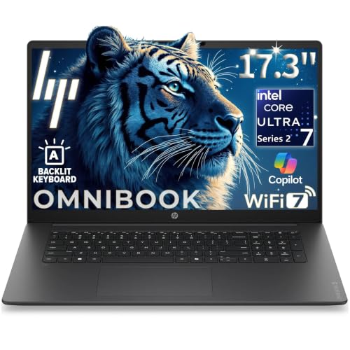 Image of HP OmniBook 17.3 inch FHD Business Laptop, Ultra 7, 32GB DDR5 RAM, 1TB PCIe SSD