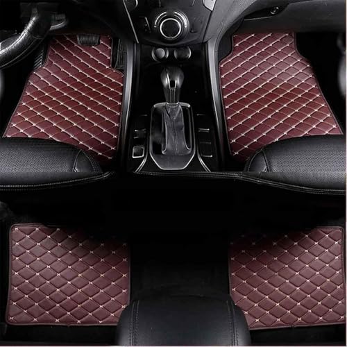 Leather Floor Mats Cars for Ford Transit 2019-2024, Waterproof All