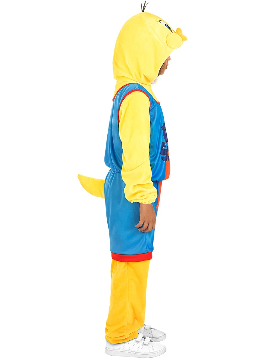 Funidelia | Costume Titti Space Jam - Looney Tunes per bambino Cartoni Animati - Costume per Bambini e accessori per Feste, Carnevale e Halloween - Giallo