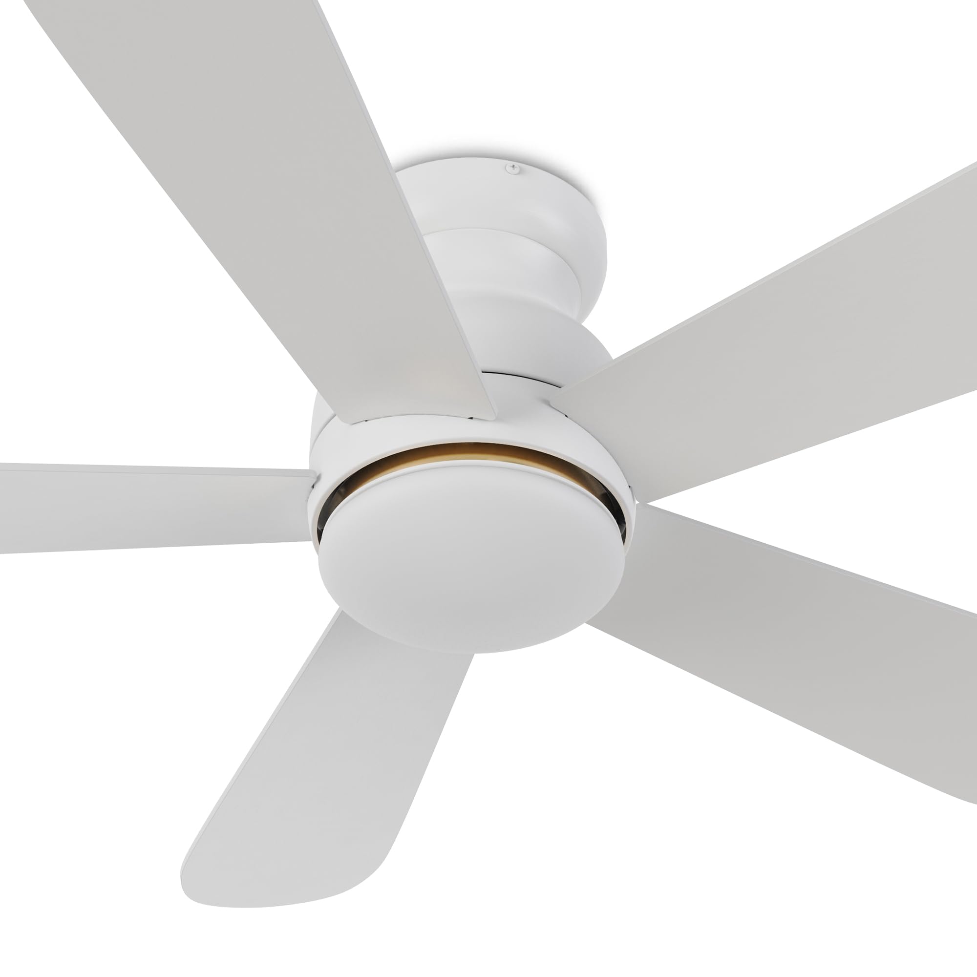 - Smart Low Profile Ceiling Fan with Lights, DC 10 Speeds Flush Mount Ceiling Fan with 3 Dimmable LED Light, Compatible with Alexa, Siri & Google Home & APP, 48", White