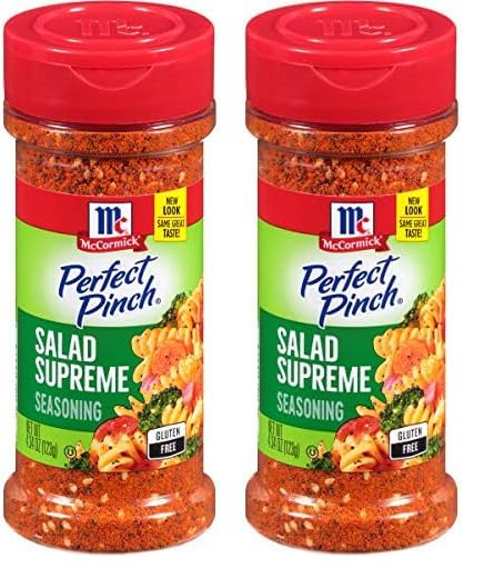 McCormick Perfect Pinch Salad Supreme Seasoning, 4.34 oz (Pack of 2)
