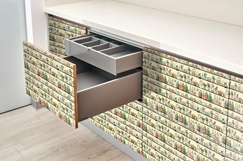 Articles de cuisine de dessin animé en sticker décoratif adhésif Wallfluent - 5