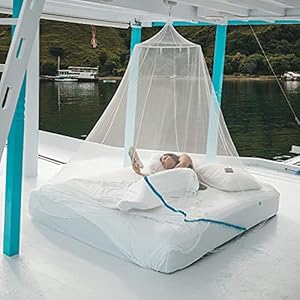 GlisGlis Blue piramide – muggennet in piramidevorm, al geïmpregneerd voor tropische gebieden met malaria, elastiek in de…