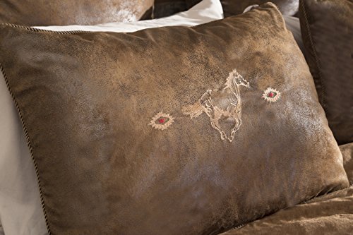 Carstens, Inc Queen Flying Horse 5 Piece Comforter Bedding Set, Brown #TOP6