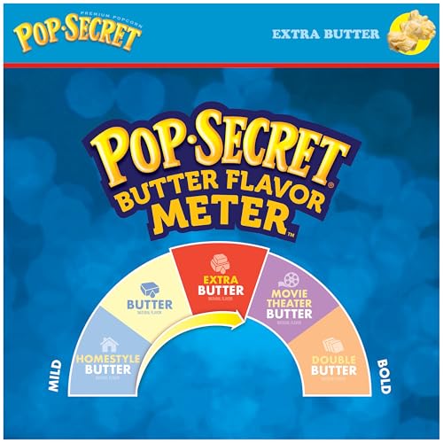 Image of Pop Secret Microwave Popcorn, Extra Butter Flavor, 3.2 Oz Sharing Bags, 3 Ct