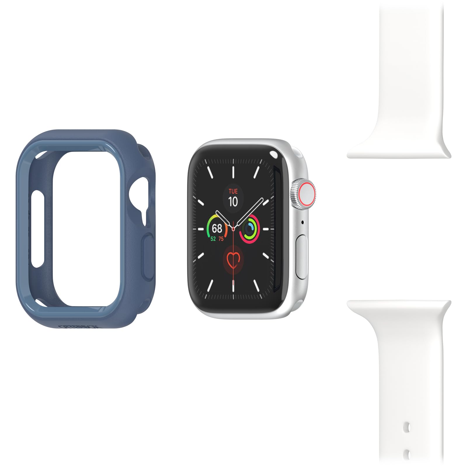 OtterBox Bumper Apple Watch Series SE (2nd/1st gen)/6/5/4-44mm, antichock e cadute, sottile e protettivo per schermo e bordi dell' Apple Watch, Blu