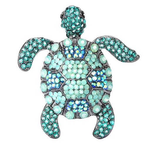 Broche tortue de mer en cristal pour illuminer vos soirées d'été