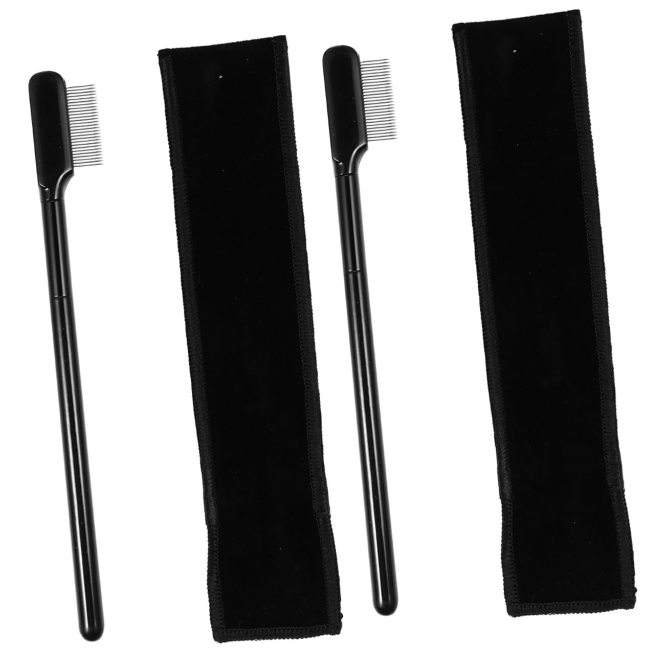 Housoutil 2 Sets Compact Stencil Kit Brow Brush Eyebrows Brush Perfect Makeup Tool for Travel Home Use