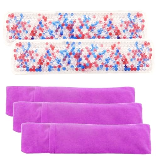 Image of Perineal Cooling Pad, Postpartum Cold Packs Gel Bead Ice Pack Cold Therapy for Women After Pregnancy and Delivery, 2 Ice Pack and 3 Cover (Multicolor)