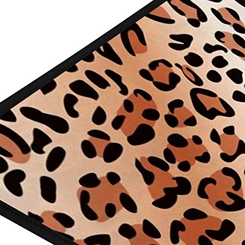 Tapis de cuisine léopard 39x20 inch en polyester antidérapant CHEHONG - 6