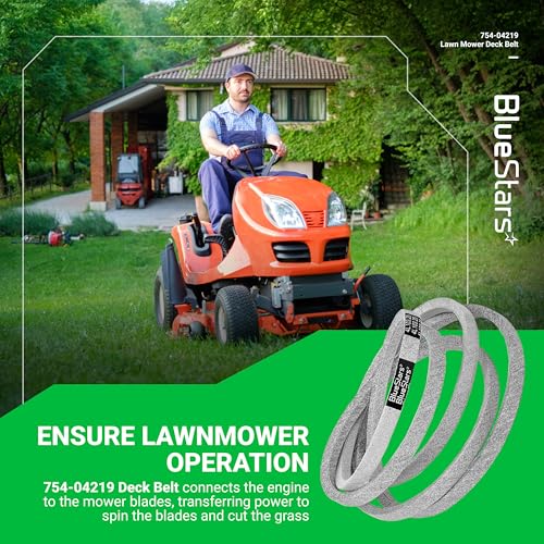 Image of BlueStars 754-04219 954-04219 Mower Deck Belt Aramid Cord 1 /2 inch x 103.25 inch | Deck Belt - For 46 inch Deck Cub Cadet Troy-Bilt MTD LTX1045 LTX1046 Horse XP Bronco