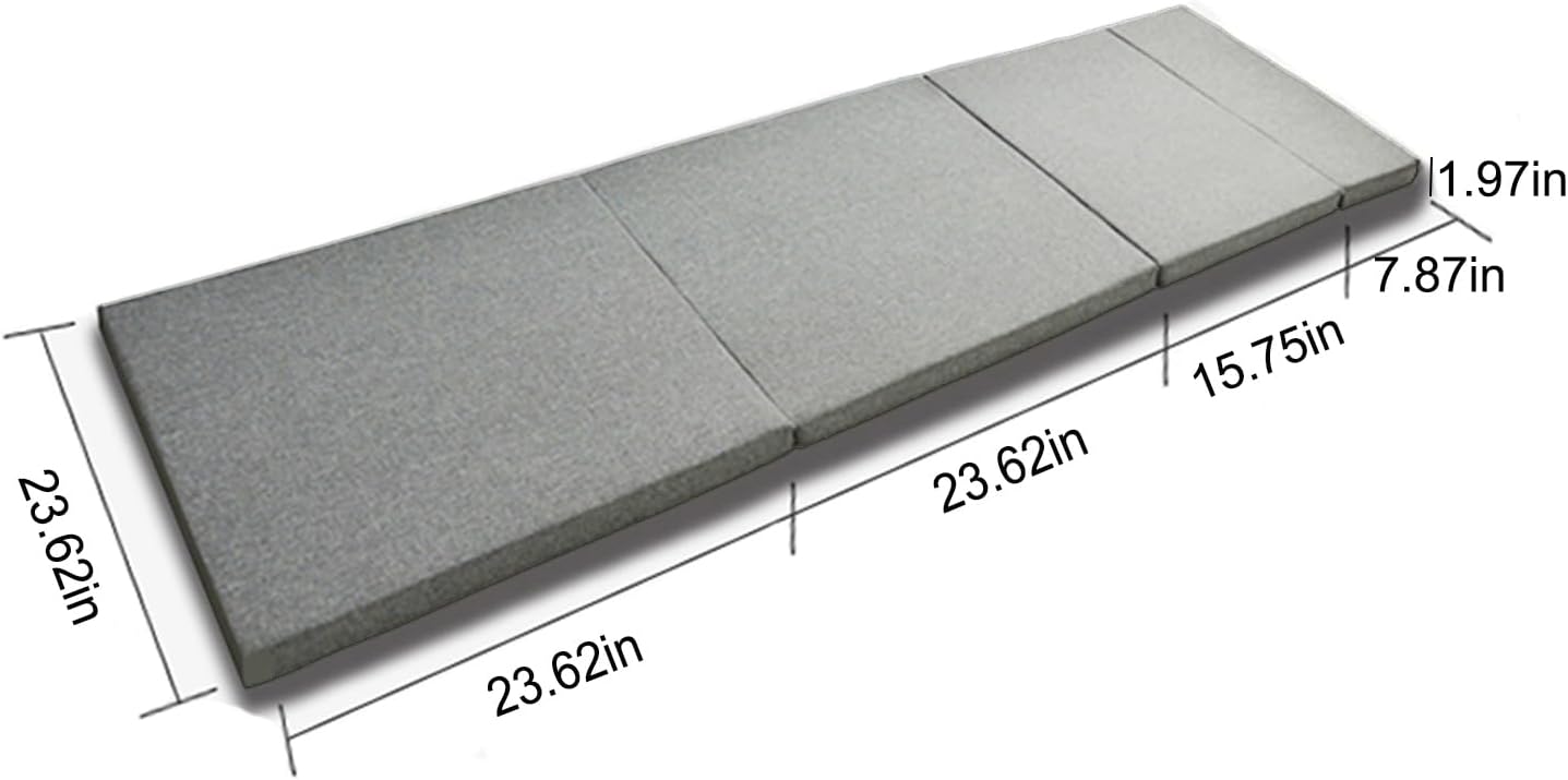 HJAHHSM Travel Mattress for Adults, Sleeping Mattress,Camping Beds, Roll Up Foam Floor Sleeping Mat