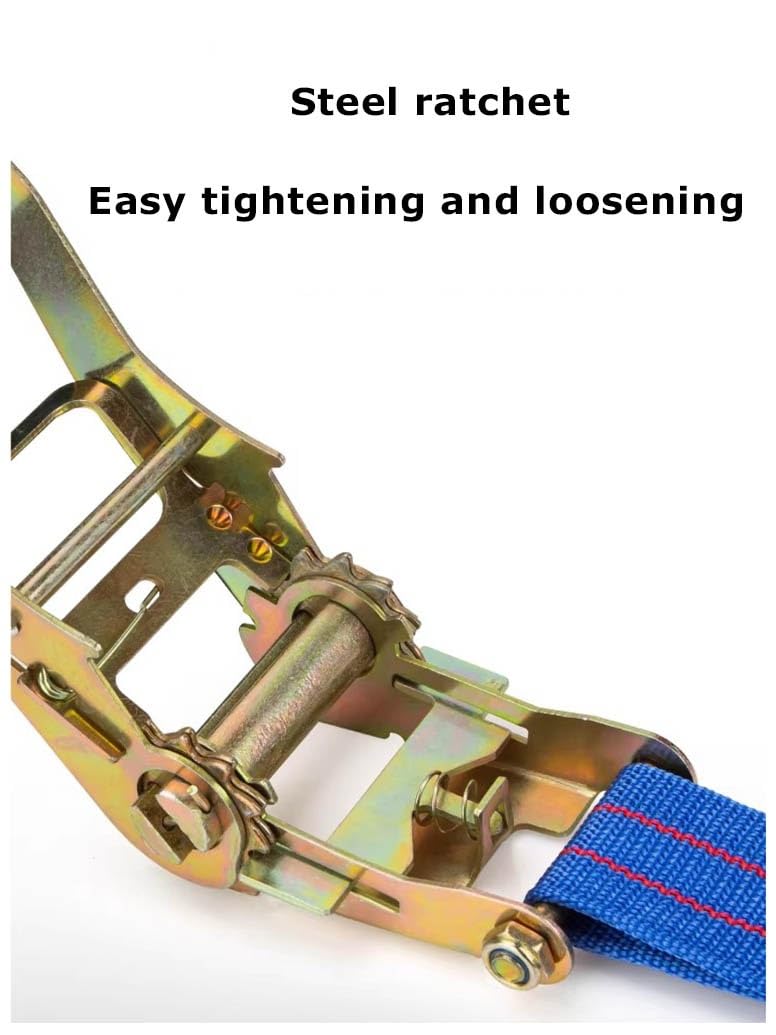 Cinghie Di Serraggio Con Cricchetto E Gancio, Cinghia Di Serraggio 5 M × 40/55 Mm 3000 Kg Cinghie Con 2 Pezzi Pesanti Come Motociclette Biciclette Valigie Ecc(W5.5cm/2.16in,L12m/472in)