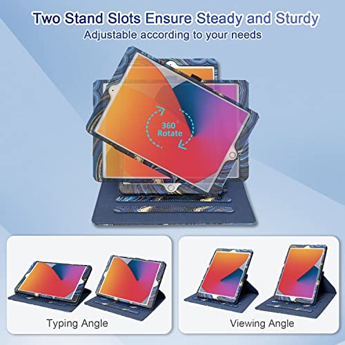 ZoneFoker Case for iPad 9th/8th/7th Generation, iPad 10.2 inch Case 2021/2020/2019, 360 Degree Rotating Stand - Image 3