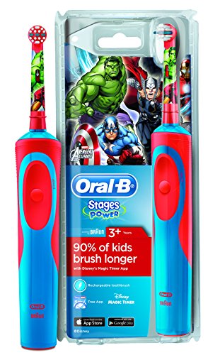 Oral-B Stages Power Kids Electric Toothbrush Featuring Marvel Avengers Characters