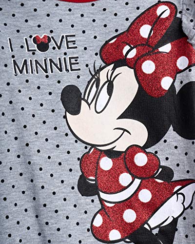 Disney Baby Girls Romper 2 Pack: Minnie Mouse Ruffle Sleeve Romper (Newborn/Infant), Size 24M, Red/Black/White Polka-Dot Minnie #TOP1