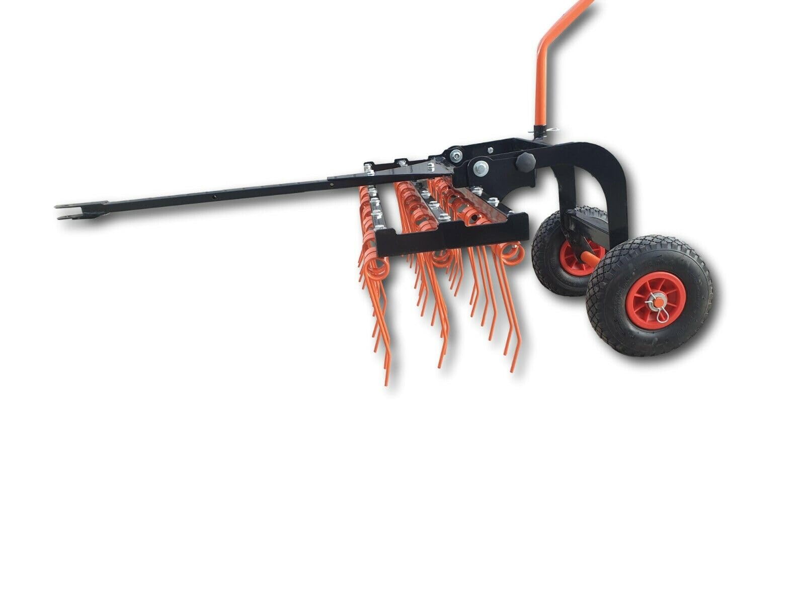 Vertikutierer Rasenstriegel Entmooser Rasenlüfter 120cm PROFI 58 Federzinken