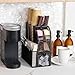 Mind Reader Cup and Condiment Station, Countertop Organizer, Coffee Bar, Kitchen, Metal Mesh, 5.5