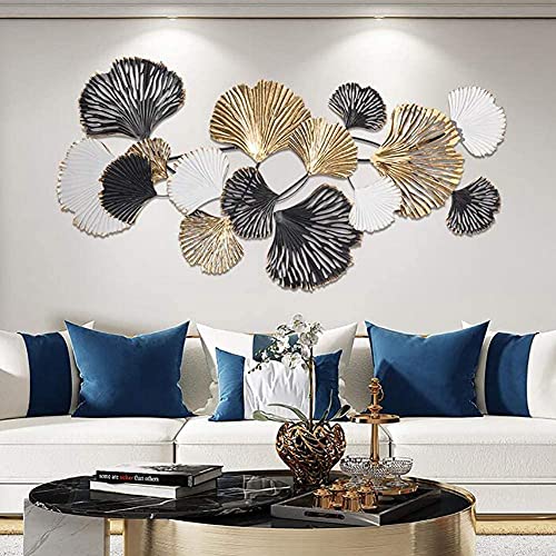 3D Creative Leaf Shape Metal Wall Sculpture, Unique Abstract Art for Patio and Indoor Decor, Designer Wall Relief Gift
